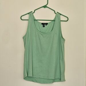 Lauren Ralph Lauren Womens Ribbed Stretch Tank Top‎ Size L Light Green